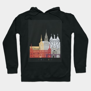 Toledo skyline poster Hoodie